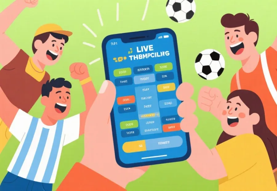 球迷参与赛事竞猜场景